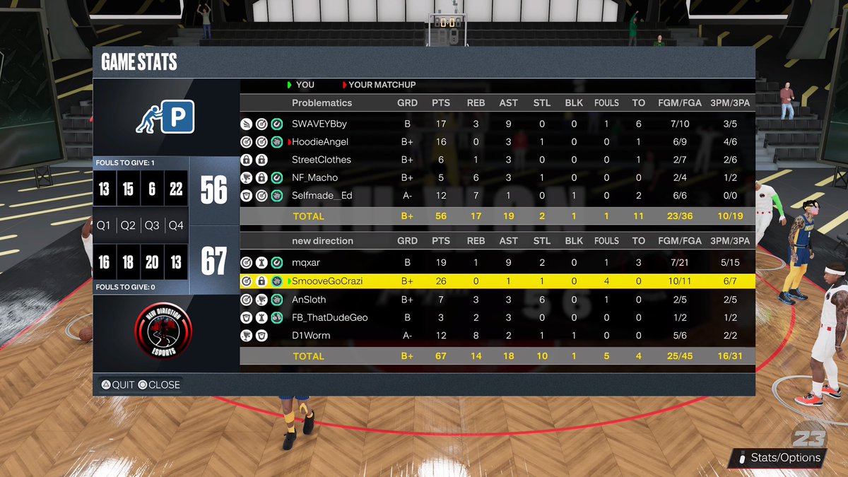 New Direction Esports (@newdirection_2k) on Twitter photo Ggs to these teams in round 2 of <a href="/WarriorsGaming/">Warriors Gaming</a> tourney, and round 1 of <a href="/NetsGamingCrew/">Brooklyn NetsGC</a> tourney
PG <a href="/Mahzi_____/">Hmph</a>
SG <a href="/SmooveGoCrazi/">Daniel Butler</a>
SF <a href="/ThatDudeGeo/">Geo ๐</a>
PF <a href="/Havocable/">Havocable</a>
C <a href="/D1Worm/">๐ค //</a>
<a href="/yeynotgaming/">LVI YEY</a> <a href="/2kCompGames/">Jelani Mitchell</a> <a href="/ESGN2k/">ESGN</a> <a href="/iNetworkSports/">iNetwork</a> <a href="/The2KDatabase/">2K Database</a> Ggs to these teams in round 2 of <a href="/WarriorsGaming/">Warriors Gaming</a> tourney, and round 1 of <a href="/NetsGamingCrew/">Brooklyn NetsGC</a> tourney
PG <a href="/Mahzi_____/">Hmph</a>
SG <a href="/SmooveGoCrazi/">Daniel Butler</a>
SF <a href="/ThatDudeGeo/">Geo ๐</a>
PF <a href="/Havocable/">Havocable</a>
C <a href="/D1Worm/">๐ค //</a>
<a href="/yeynotgaming/">LVI YEY</a> <a href="/2kCompGames/">Jelani Mitchell</a> <a href="/ESGN2k/">ESGN</a> <a href="/iNetworkSports/">iNetwork</a> <a href="/The2KDatabase/">2K Database</a>