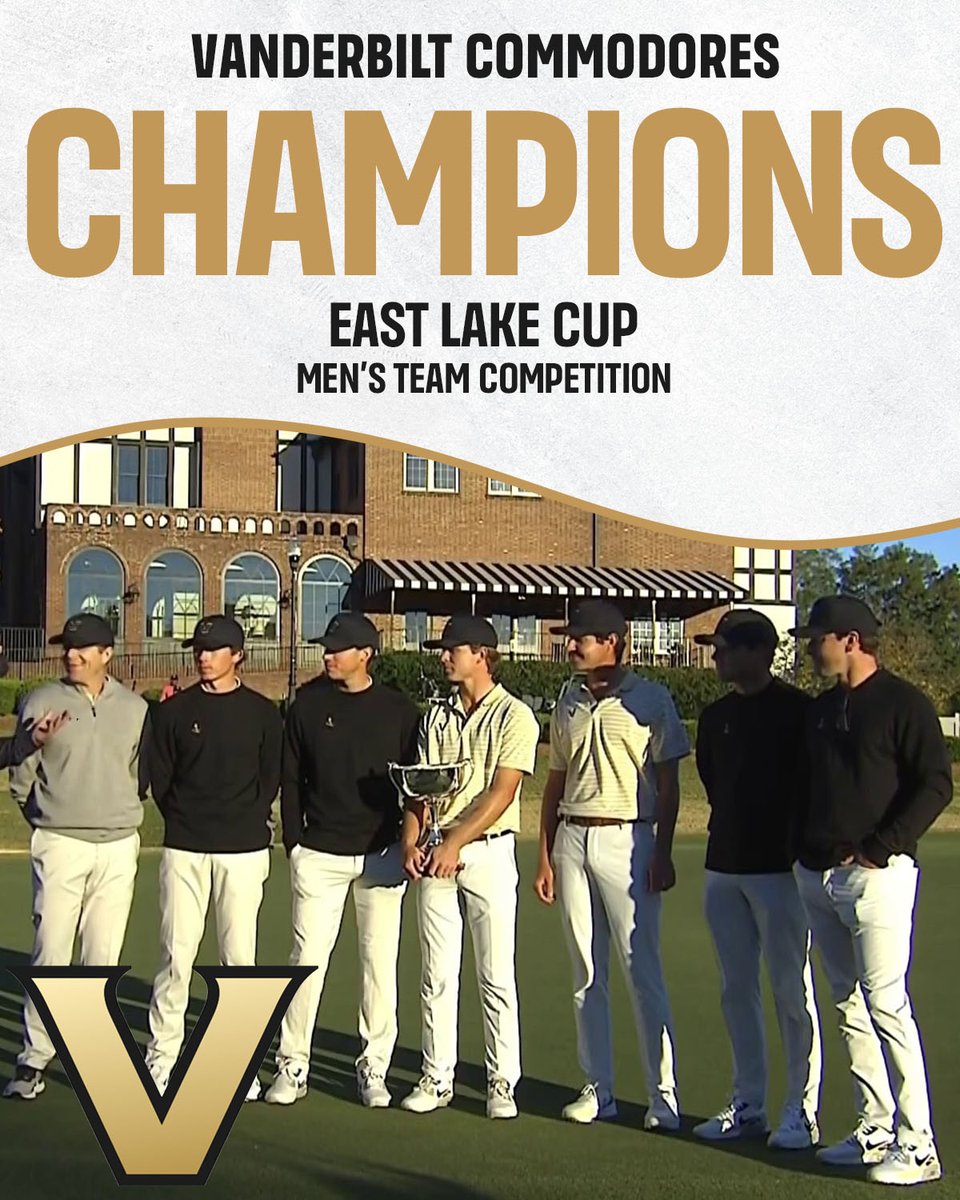 .@VandyMGolf prevails 3-2 in the finals to capture the 2022 @eastlakecup! 🏆