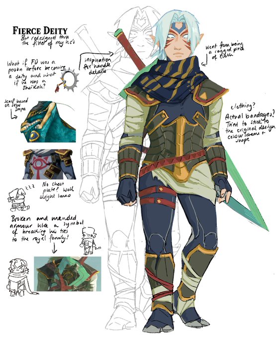 The final redesign of the redesign month! I throw down my stylus! Finishing this challenge with one of my favourite adjacent not-links: Fierce deity 