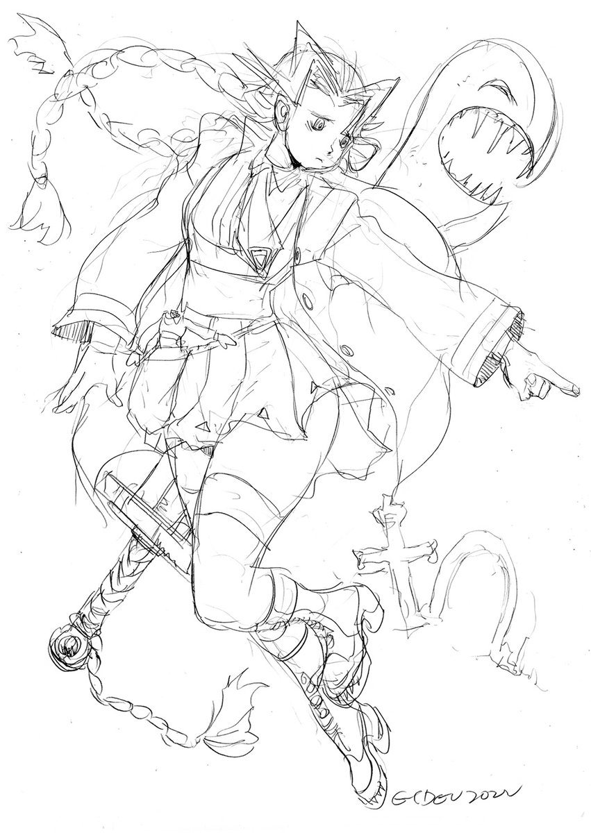 もし「ヴァンパイアハンター3」があったら。
で考えたヴァンパイアハンターになったアニタ(17歳) 