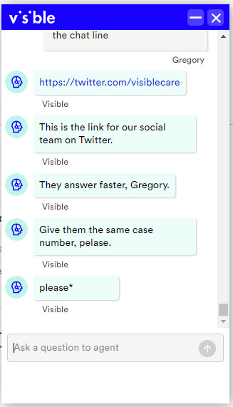 greglrhodes's tweet photo. @visiblecare - I'm never had a worse experience with a company. I've spent 9+ hours on your chat "customer support" and they tell me to use twitter... https://t.co/oOknbBkzdG