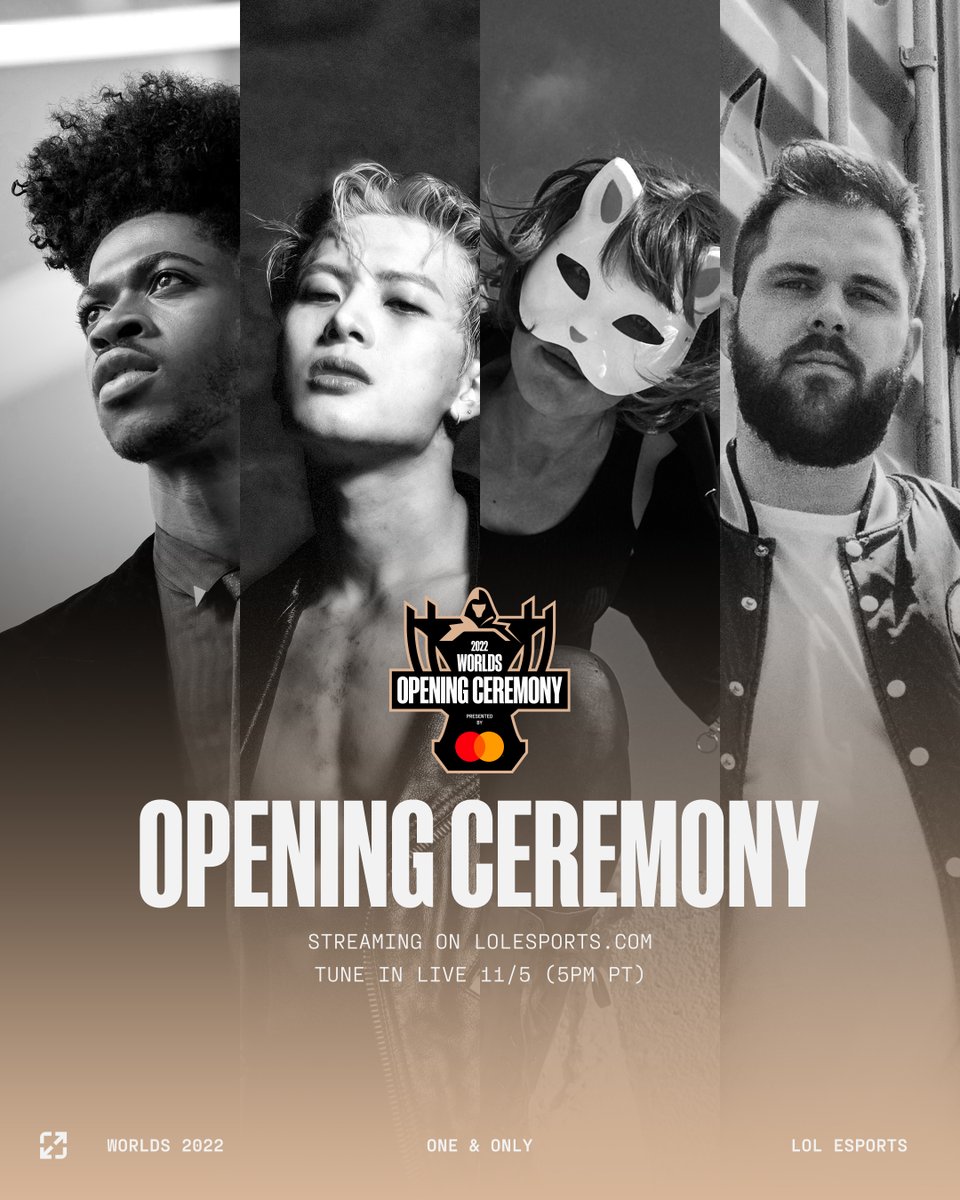 without further ado, introducing the #Worlds2022 Opening Ceremony artists: