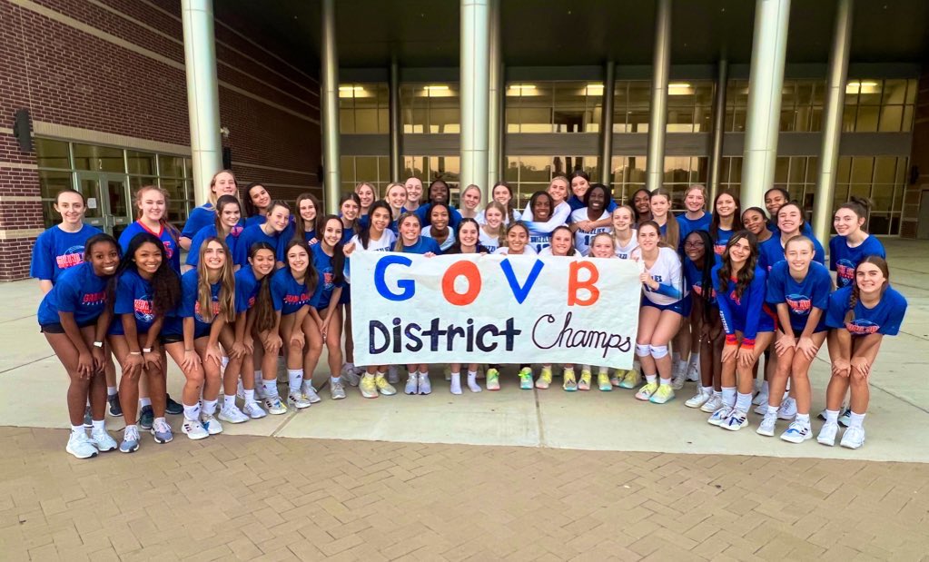 𝐏𝐫𝐨𝐠𝐫𝐚𝐦 𝐡𝐢𝐬𝐭𝐨𝐫𝐲 𝐦𝐚𝐝𝐞! ✨

Congrats to all 4 GOVB teams for winning a district championship! 🏆

Var: Co-District Champs
JV: Undefeated District Champs
Fr Orange: District Champs
Fr Blue: Undefeated District Champs

Amazing season &amp; even better group of girls! 🥹
