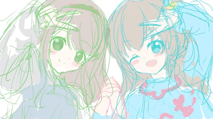 落書き小学生コンビちゃん 