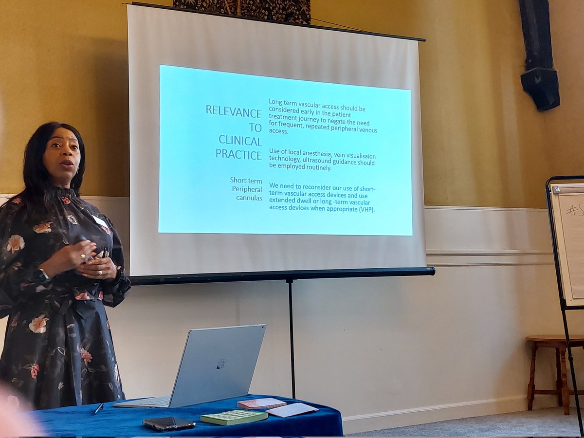 JasonRam8's tweet photo. Honoured to have chaired again at #SIVAN22. Great talks and workshops with #NHSScotland practitioners. Prof Moss talking #CAVA, @LindajKelly277 talking patient experience with cannulation and plenty more. Thanks to all 7 speakers for your time and contribution. https://t.co/PFJWFlsNwv