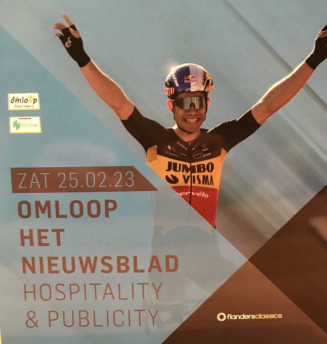 omloopfinish's tweet photo. Voorbereidingen zijn begonnen.
Zaterdag 25 februari 2023 is de Omloop opnieuw te gast in Ninove.
We houden jullie op de hoogte van alle nieuwtjes.
#omloopfinishteam
#ninoveomhelstdeomloop
#omloophetnieuwsblad https://t.co/QJA3Af4R8j