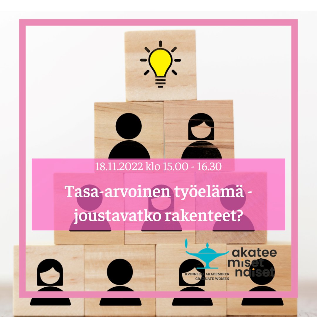 Ilmoittautuminen maksuttomaan webinaariin 18.11. klo 15-16:30 päättyy 10.11. Tule mukaan keskusteluun! lnkd.in/dBRWA-ur
Asiantuntijapuheenvuorojen jälkeen vaalipaneelissa keskutelu työelämän tasa-arvon edistämisestä. 
#työelämä #tasaarvo #SANL100 #vaalit2023