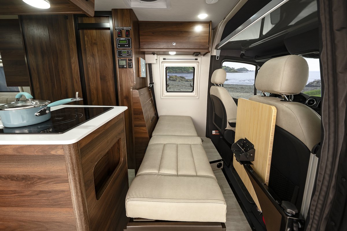 Who's loving the Columbian Walnut in the Boldt? Learn more about the Winnebago Boldt: bit.ly/3eHDGLD