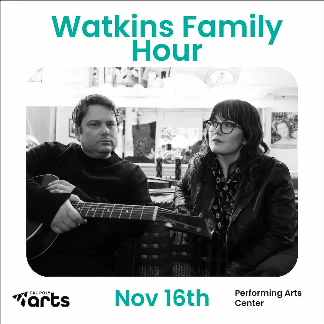 The Watkins Family Hour will be at the Performing Arts Center at #calpolyslo on November 18! 

buff.ly/3f3g0C8