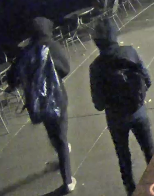 UWMadisonPolice's tweet photo. We need your help in identifying the two people responsible for the extensive graffiti damage to the Memorial Union and Alumni Park early Monday morning. Total  cost of the damage is estimated to be at least $30,000.

Tips: call 608-264-2677

More info » https://t.co/PCKE0ZBeiD https://t.co/mnTlRrLuz7