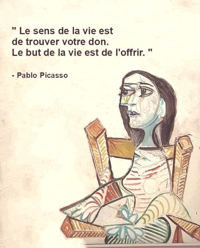 CmQualite's tweet image. A nous de trouver notre don pour donner du sens à notre vie...

#psychologiepositive #developpementpersonnel #citation #citationpositive #penseedujour  #vivremieux #preconisation #pablopicasso #sensdelavie #don