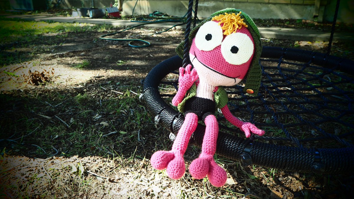 khyarete's tweet photo. Did I make a life size posable #crochet Sprig… yes. And I love him. #amphibia #sprig #fanart https://t.co/fQgH9DmVbi