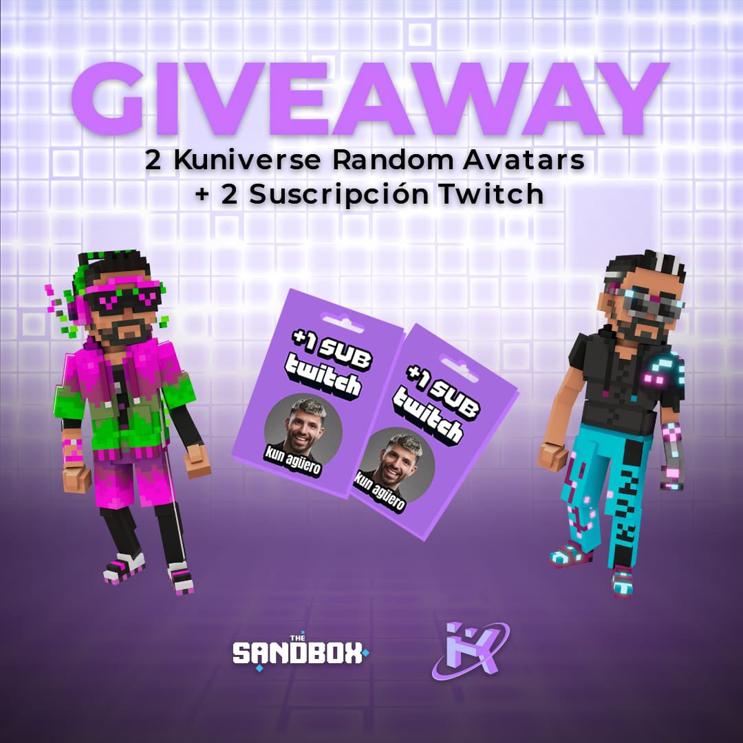 Kuniverse_GG's tweet photo. 🌟 GIVEAWAY 🌟

🇪🇸 Gana un avatar y una suscripción a twitch para ti y un amigo🔥🔥

🇬🇧 Win an avatar and a twitch subscription for you and a friend 🔥🔥

Instrucciones/Instructions:

➡️Follow @Kuniverse_GG @aguerosergiokun 

🔁 Retweet

↪️ TAG 2 friends https://t.co/mICCUQkYW2