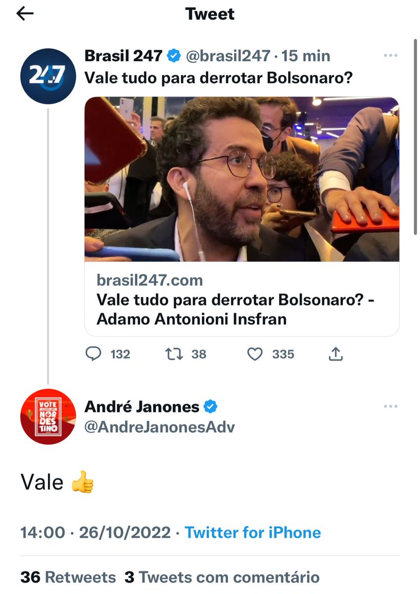 Galera, suposto áudio rolando que Janones está oferecendo dinheiro e proteção jurídica para uma menina venezuelana para que ela possa dizer q o presidente Bolsonaro era "frequentador" do local e q assediava as menores. A narrativa tá prontinha, isso é GRAVÍSSIMO! Olha o nível!!