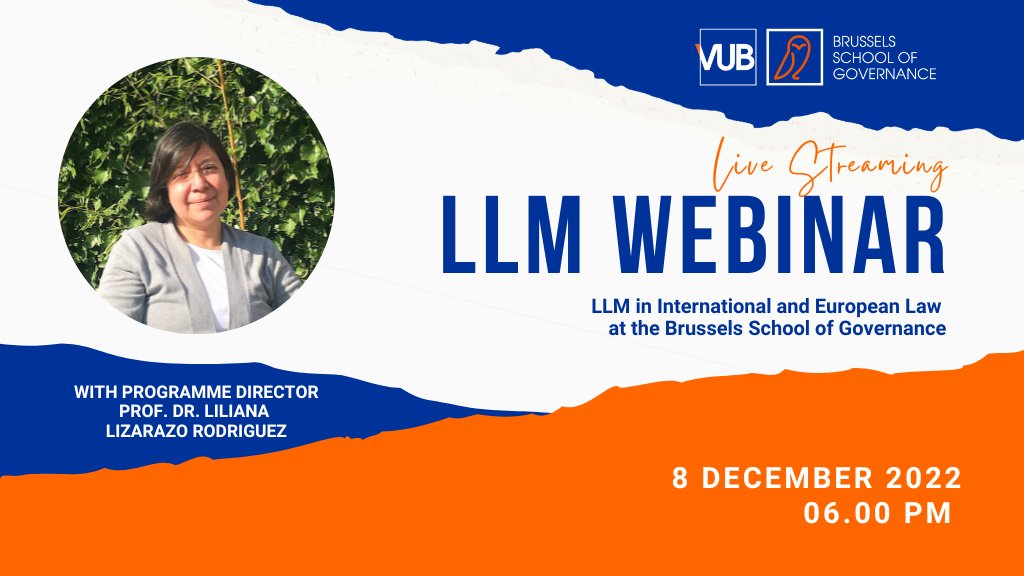 Don’t miss the online info session about our 50-year old #LLM in International & European #Law organised on 8 December at 6pm. You'll get a chance to meet the programme’s director, current students & alumni, and ask them all your questions. Register here: us02web.zoom.us/webinar/regist…