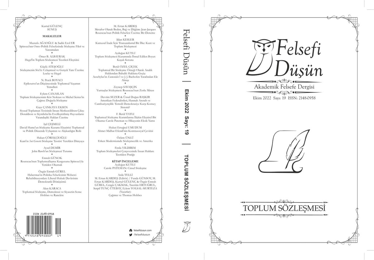 Sevgili ögrencim Mustafa Ağaoglu ile birlikte kaleme aldigimiz Spinoza üzerine bir yazi ile buradayiz. Okuru bol olsun.