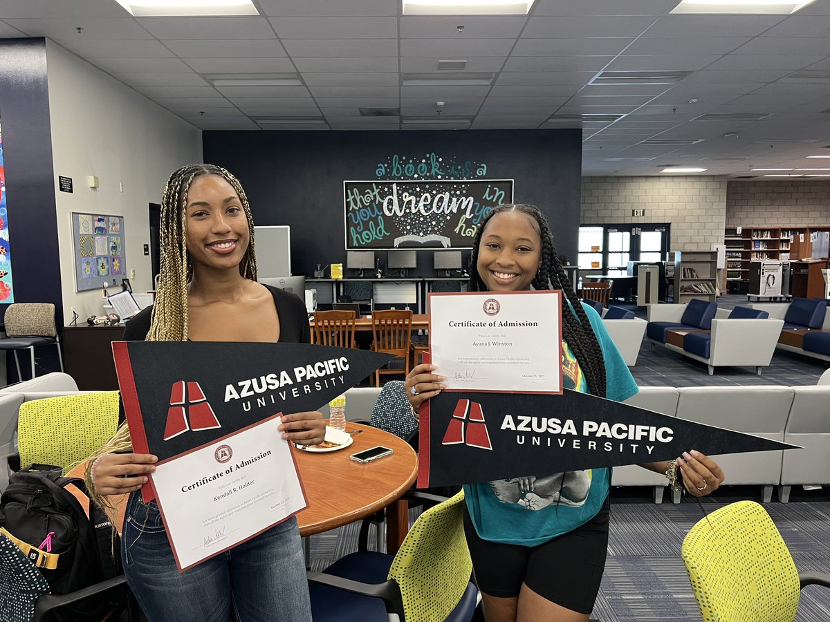 We are proud of you grizzlies! Admitted to APU On the Spot