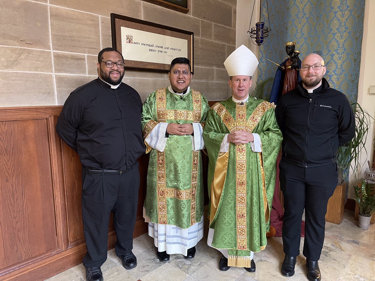 I had a wonderful visit with the seminarians we have studying at St. Meinrad.  May God continue to guide them as they discern their vocation.