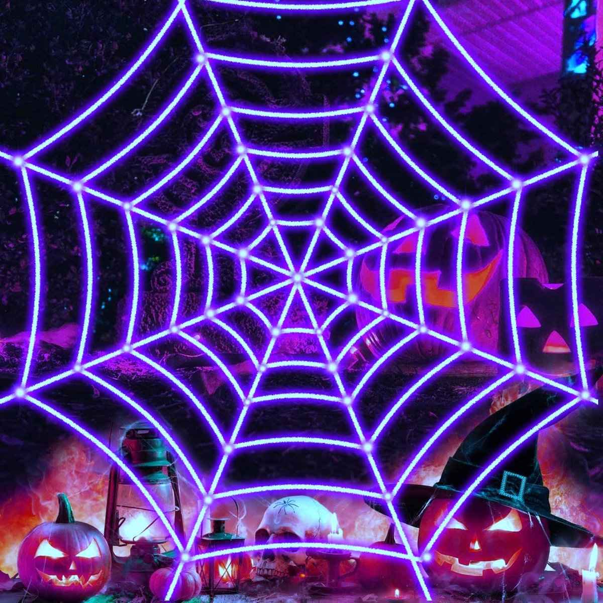 AdeeBlogger's tweet image. 70% Off
Promocode: 70TA1RJM
Ends: 10/31/2022 11:59PM PDT or while supplies last.
Description: 12 FT Purple Halloween Decorations Lights Spider Web 120 LED Lights 2 Mode Lights for Party Yard WP-ZZWD-ZS
Amazon Associate Link: amzn.to/3f6Oxzg #ad
#halloweendecor #promocodes