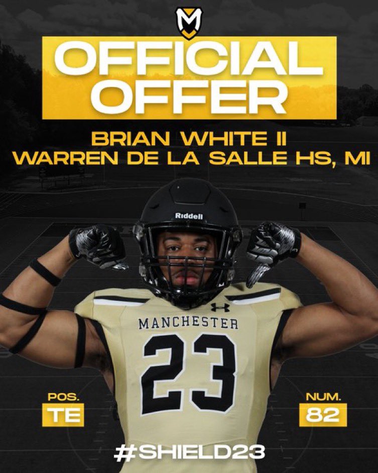 Blessed to receive an offer from Manchester University!! @coacharouse @footballcoachj @coachrohn @JamesALight @markcampbell80 @stoneyrock64