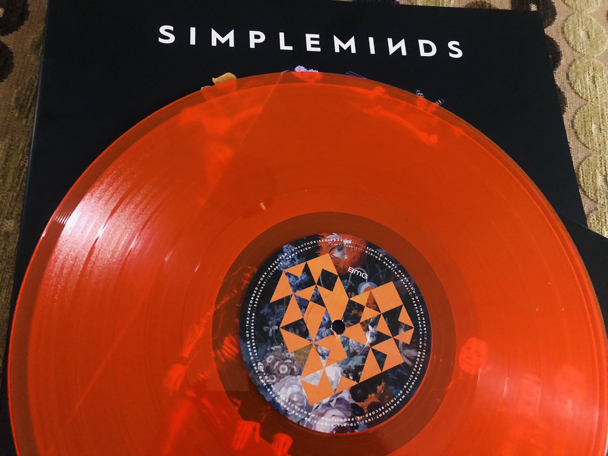 Loving the new LP @simplemindscom - thanks to Mark @HundredRecs for my lovely coloured vinyl copy. 👌🏻