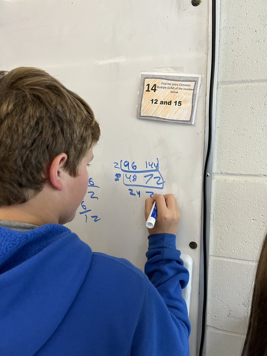 MrSmallDoesMath's tweet image. Students were introduced to finding GCF and LCM using task cards. Once they were done they were given black lights to check their answers. No students were “left in the dark” in this activity. @OPSchoolsNJ