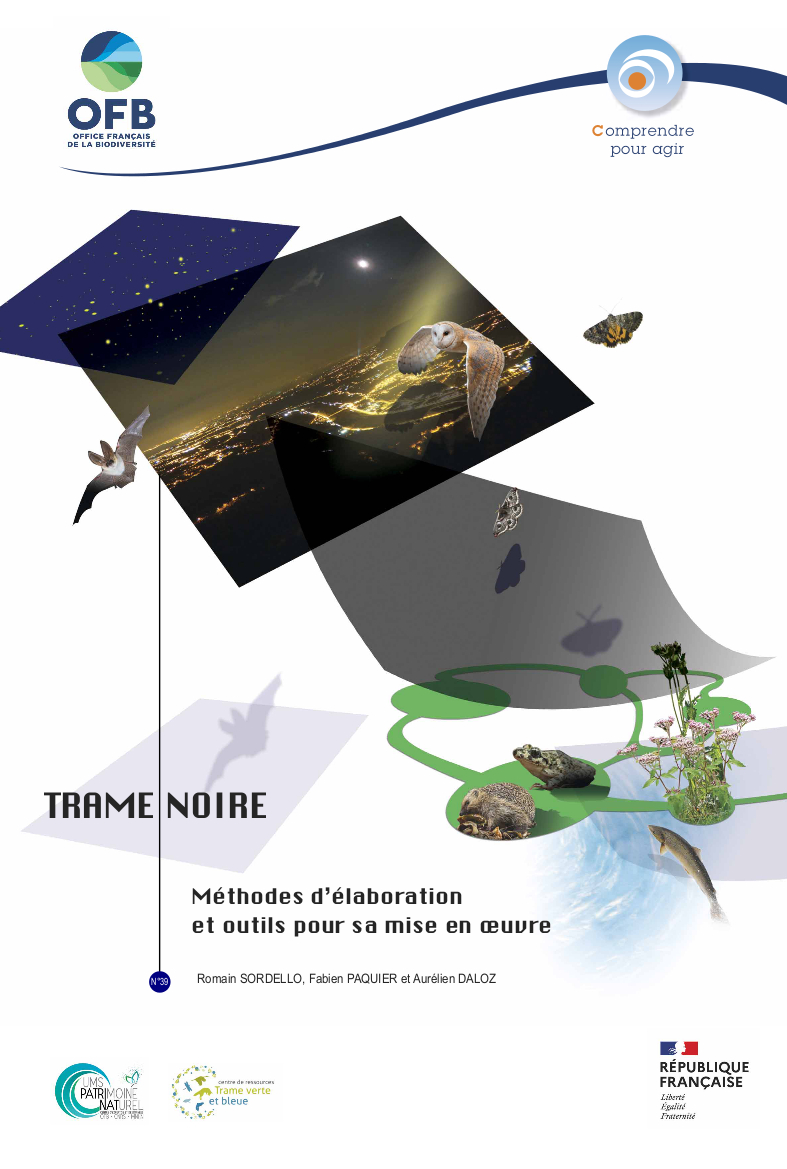 Pour compléter votre lecture : le guide 'Trame noire - Méthodes d’élaboration et outils pour sa mise en oeuvre. Coll. Comprendre pour agir. F Paquier, A Daloz @RomainSordello PatriNat @OFBiodiversite ➡️tinyurl.com/27budj94 et le site @CentreTVB ➡️trameverteetbleue.fr