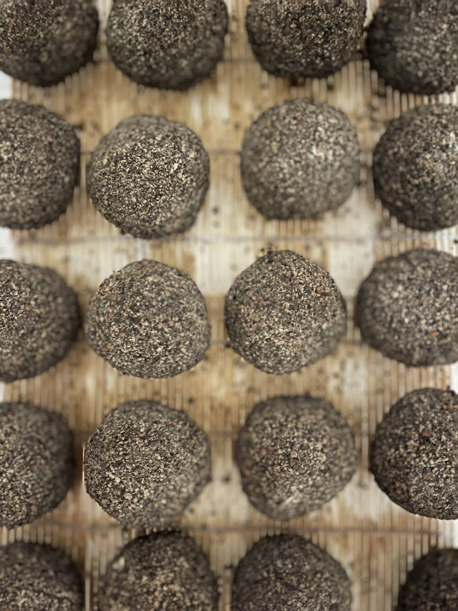 .<a href="/CheeesyTom/">tom partridge</a> has been busy making these ready for <a href="/treaclemarket/">Treacle Market</a> this Sunday, made using our fresh ‘lactic’ cheese, mixed with garlic and salt and then rolled in black pepper and aged. The result is a little ‘nugget’ of cheese which can be grated like Parmesan or truffle.