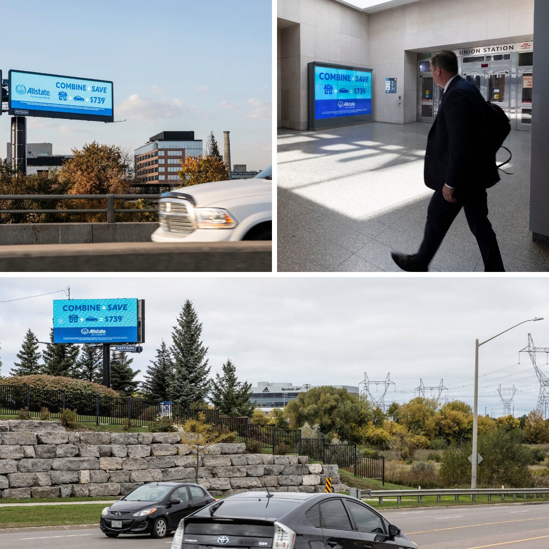 pattisonoutdoor's tweet photo. Drivers in #Vaughan, ON.
Professionals in the Toronto PATH.
Commuters on the Gardiner Expressway. 

Multiple locations and Digital #ooh formats across the #GTA ensured this insurance providers latest offer was on audiences minds all the way home. 

#DOOH #insurance #Toronto https://t.co/VvJIWWusyv