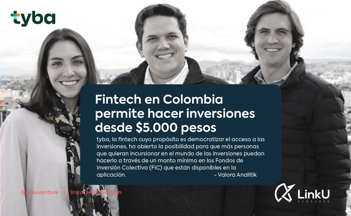La Fintech <a href="/tyba_latam/">tyba</a>  busca incentivar la inversión en un público que aún no lo hace con pequeñas sumas de dinero.

Lee la noticia completa de Valora Analitik y conoce los detalles: cutt.ly/5Nd9Rfn