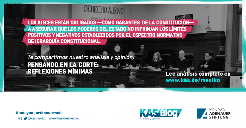 kasmexiko's tweet photo. 👀 ¿Los jueces asumen una posición de garantes imprescindibles del espectro normativo de la constitucional?
#KASBlog✍🏼 Te compartimos el análisis de nuestro colega Juan Pablo Campos. 📲 Leer aquí: https://t.co/QJFaNJMmsJ
#Comparte #FelizMiercoles 🇩🇪🤝🇲🇽 https://t.co/u5lnorj0kA