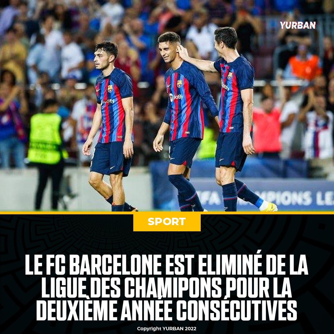 Y_urbn's tweet photo. Suite à la victoire de L’Inter Milan le FC Barcelone est éliminé de la Ligue des champions avant son match contre le Bayern Munich https://t.co/fyOwwU9kuN