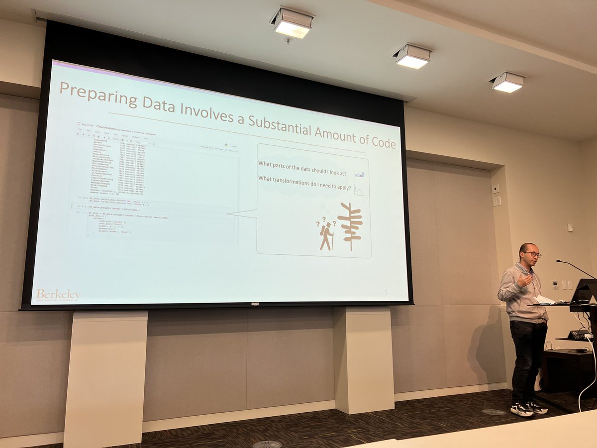 UCBEPIC's tweet photo. Postdoc @DixinTang discusses how to provide visualization recommendations in a seamless manner with @lux_api. Preparing data involves a lot of code, how can we automate this and remove burdens from end users https://t.co/yGozjjevKV