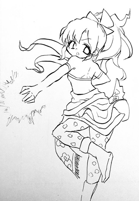 ティナちゃんペン画 