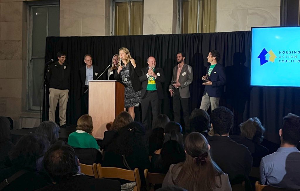 Honored to receive a <a href="/HACdotorg/">The Housing Action Coalition</a> Housing Heroes award alongside my tireless #AB2011 partners <a href="/calhsng/">CHC</a> @NorCalCarpU @SouthwestCarps &amp; housing champs <a href="/RobBonta/">Rob Bonta</a> <a href="/zennonuc/">Zennon For State Senate</a> <a href="/Laz_Meiman/">Laz Meiman</a> <a href="/meandrews01/">Michelle Andrews</a>.

While the win feels great, true victory will come when we build more affordable homes!