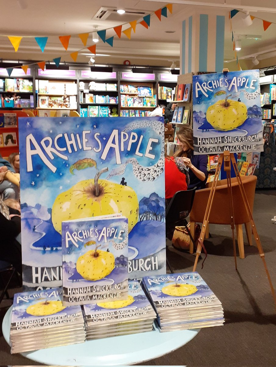 Thank you so much to Hannah and Octavia who were with us today reading #ArchiesApple and hosting some brilliant apple themed activities... lots of very happy little faces and a great time had by all 🍎📚🍏👏