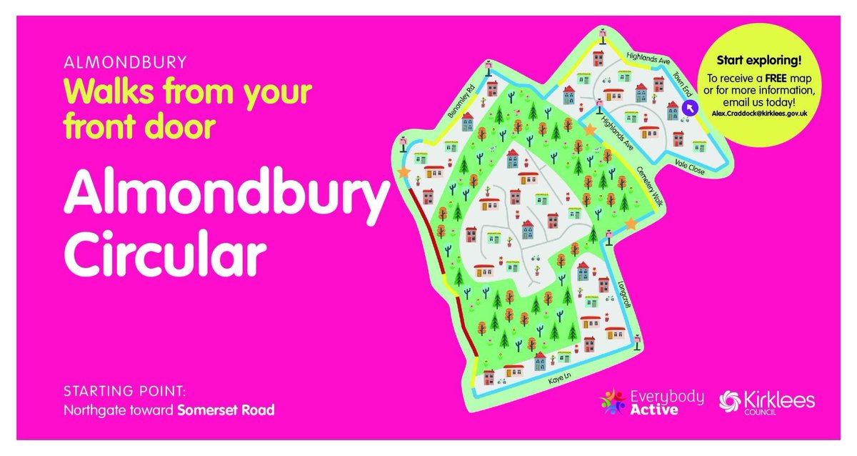 everybodyactive's tweet image. Funded by @kirkdemocracy and working with community partners we have developed short walking routes across all Huddersfield wards identifying and building on local assets in the process. A great way for people to be active within the community they live in 

@KirkleesComPlus