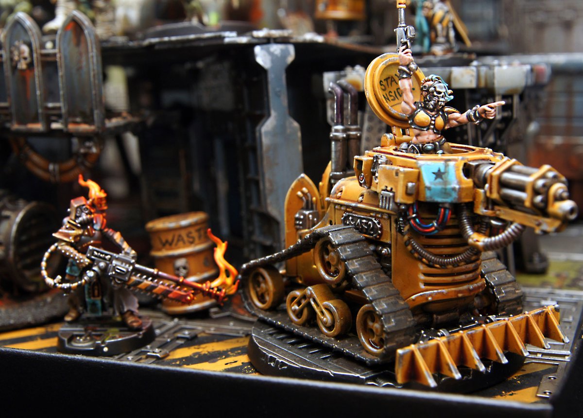PaintedByG's tweet photo. #ArmiesOnParade2022 'The Outcast' Necromunda Gang. Finally finished! https://t.co/SMFvHjuers