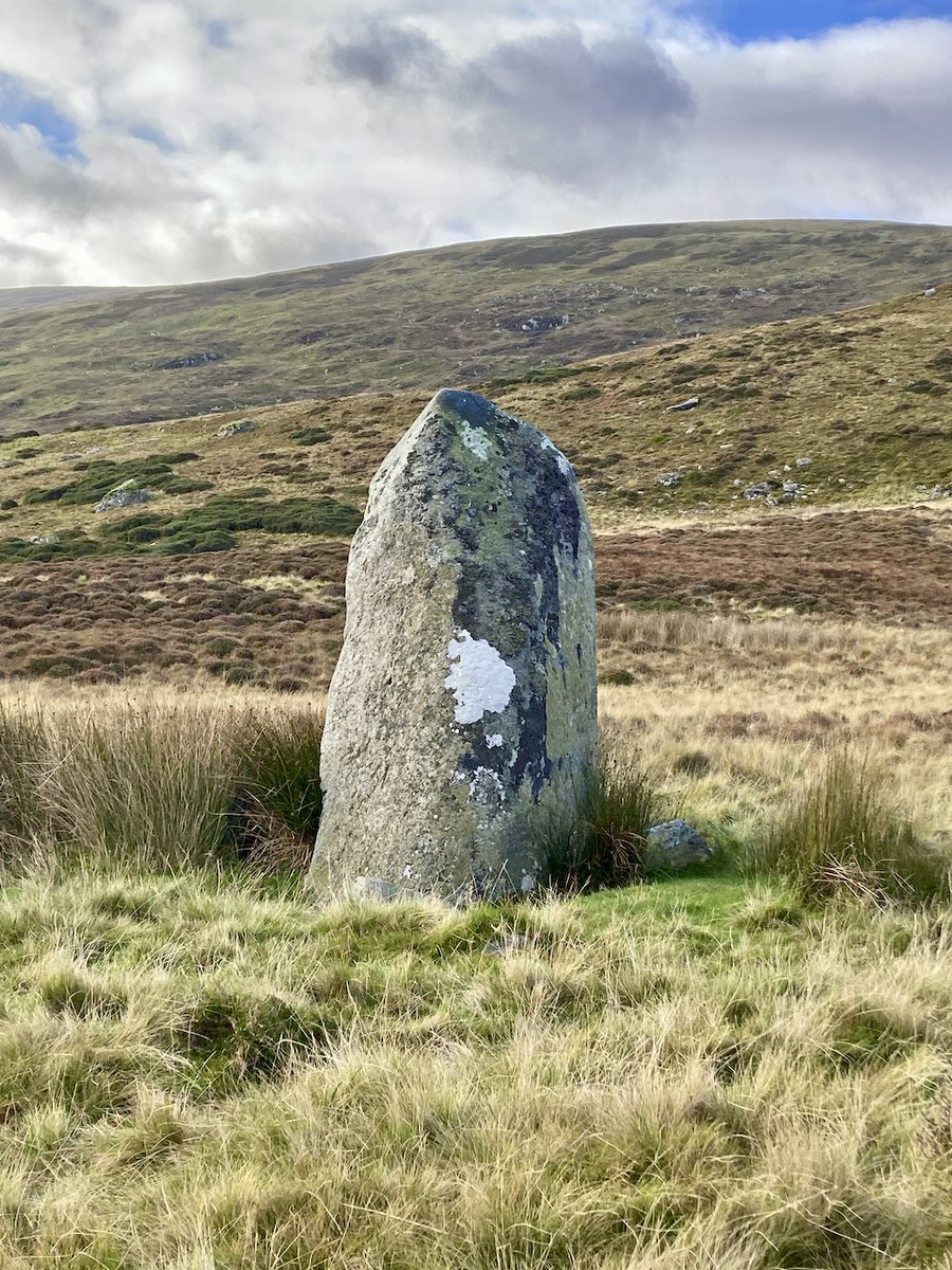 Came across this lonely stone, earlier. It's been there for millennia. It's up there now in the dark, on those moors, pointing at the stars.
