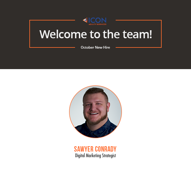 This October, we are welcoming Sawyer Conrady, Digital Marketing Strategist.

Welcome to the family, Sawyer!

Visit iconagility.com/company/team.p… to read Sawyer's bio and learn more about our #team  #agilemarketing