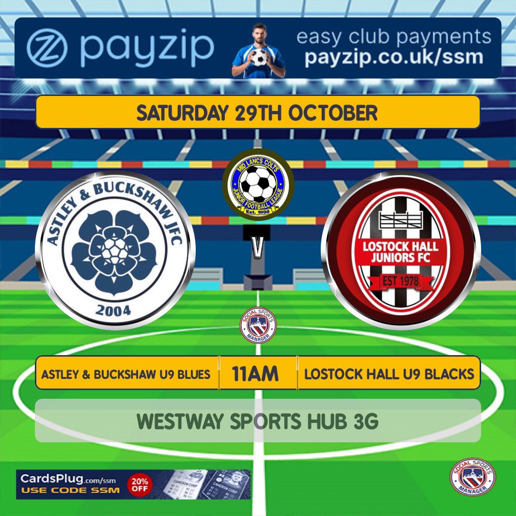 astley_8's tweet photo. So Saturday sees us at home again against Lostock Hall on Halloween weekend, let’s hope for a cracking game ⚽️⚽️ https://t.co/eOVN9ycU3M