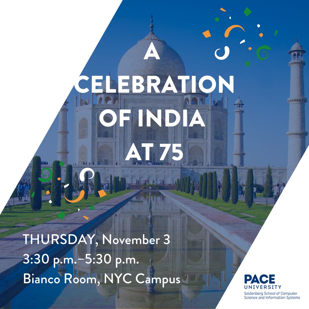Join Seidenberg for a celebration of India at 75! Register here: bit.ly/3SmluW1