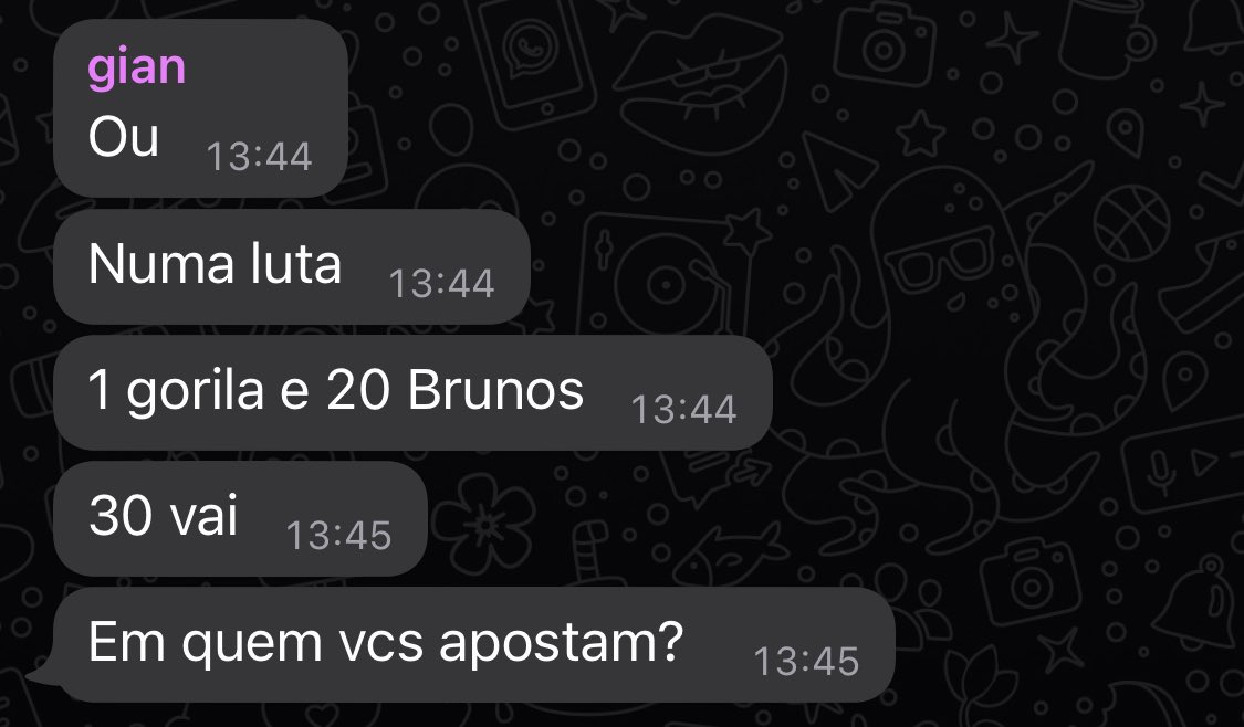 800 mensagens no grupo desde 13h
O que começou a discussão: