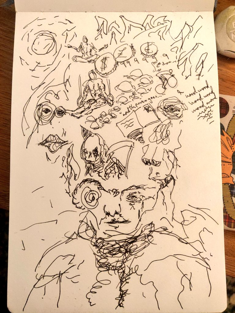 I enjoyed this one. Ego. #Inktober #inktober2022