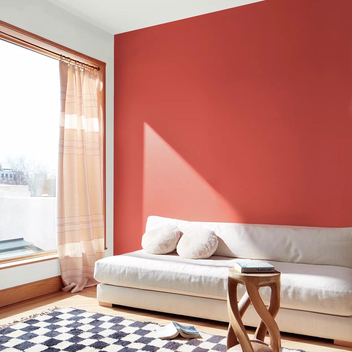 In case you missed it 🎉 Benjamin Moore Color of the Year 2023: Raspberry Blush 🟥 This unapologetic shade of red orange had us thinking: bold, bolder, boldest. #BenjaminMoore #ColorTrends2023 #ColoroftheYear2023 #Paint #HammondLumber 
#HammondLumberCompany