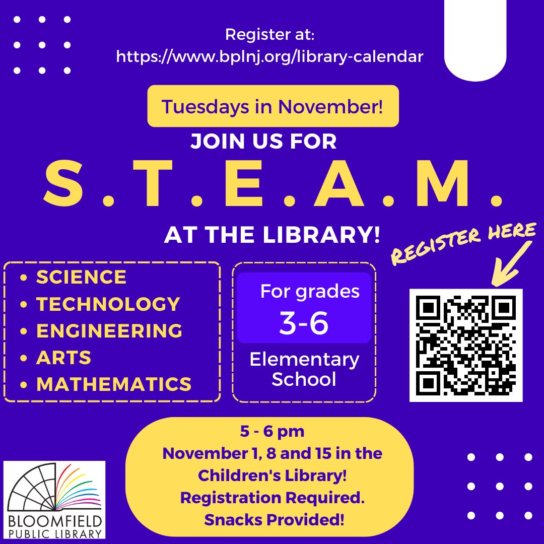 Bloomfield Public Library NJ tweet media