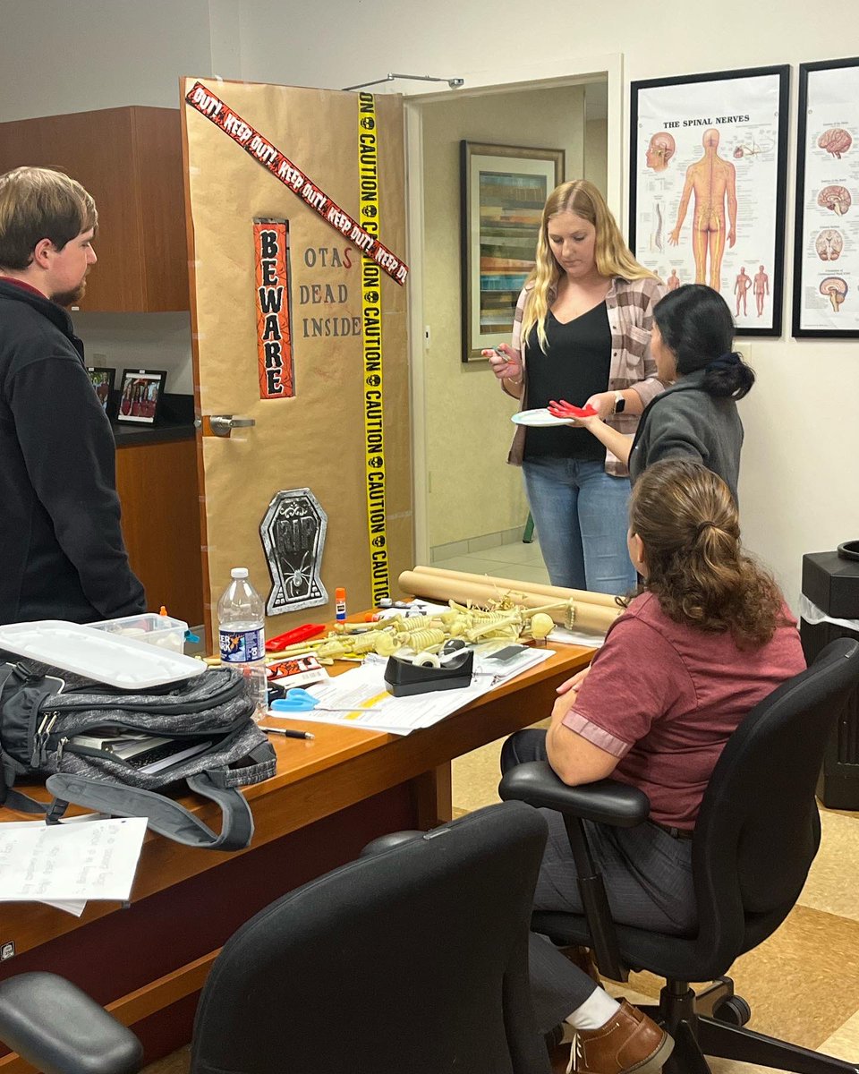 OTA students learning/doing activity analysis. #SouthRVAOTARocks #OccupationalTherapy