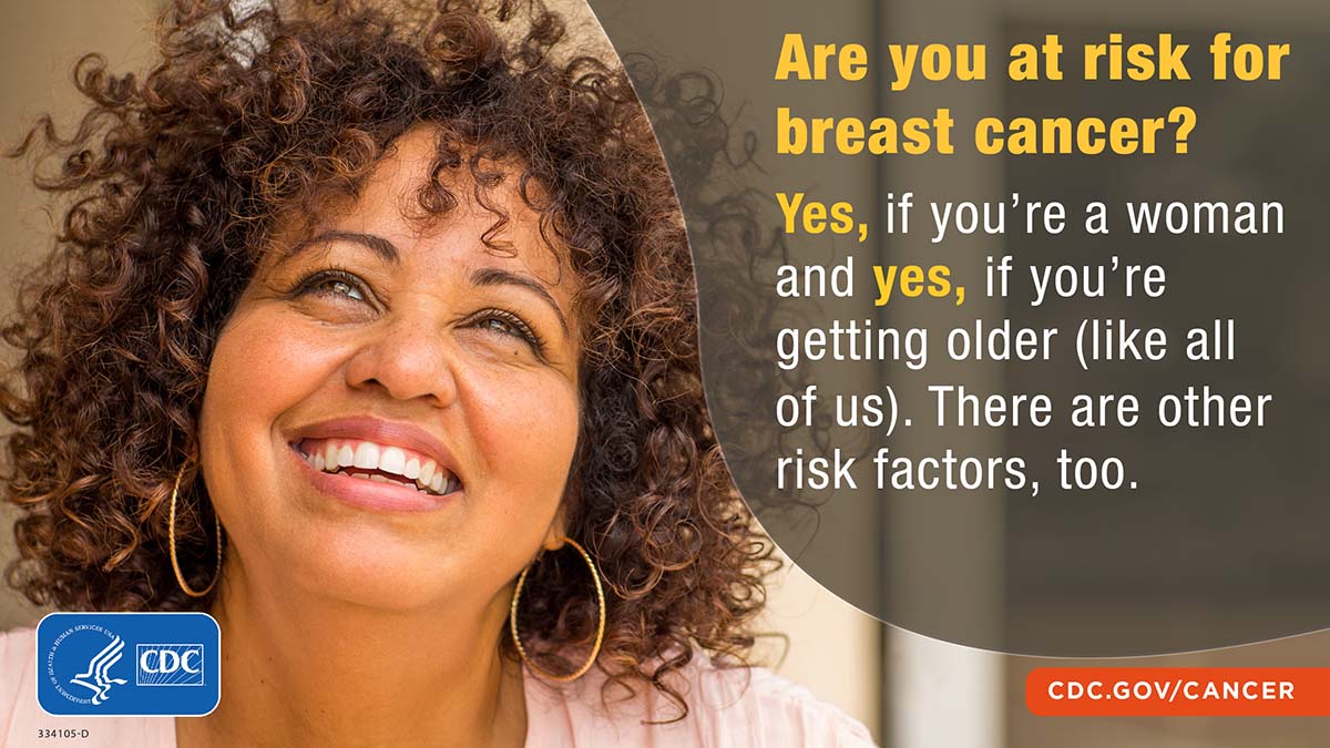 Most breast cancers are found in women who are 50 years or older, and it happens in about 1 in every 8 women in America. Learn about the risk factors: cdc.gov/cancer/breast/… #BCAM #BreastCancerAwarenessMonth
