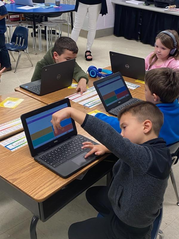 AmyHurstCCSTech's tweet photo. Mrs.Contreras 1st grade class at Weaver Elem. Working on Addition and Subtraction facts using Blooket for the very first time. We played Candy Quest and Fishing Frenzy. Gamification for the win! #ccsfocusedonsuccess https://t.co/uW23CxC2AI
