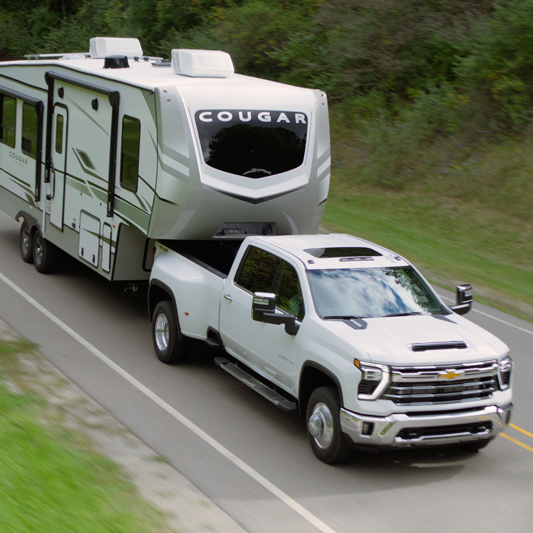 Get ready! Tomorrow at 8 pm, our #Chevy MyWay: Truck Talks series will feature the new 2024 #SilveradoHD and demonstrate its impressive trailering capabilities with Keystone RV's Cougar 290RLS. Plus, learn how to use the MyChevrolet App with Keystone's iN-Command Control System.